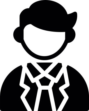 avatar kadın simgesi katı stil