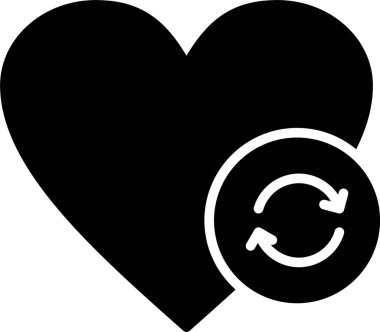 Vektör Kalp Simgesi illüstrasyonu