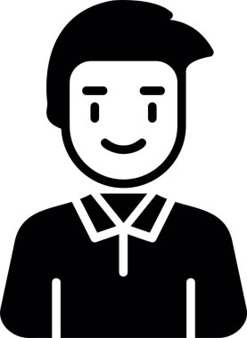 Sakallı genç erkek avatar tişört giyiyor..