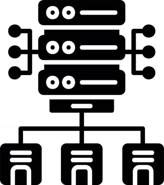 ağ sunucu vektör kabartma tasarımı