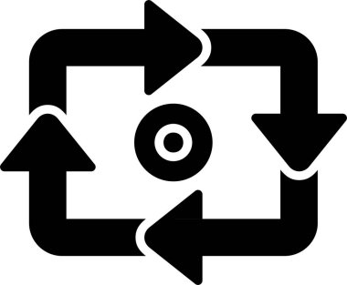 ok tazeleme simgesi katı biçimde