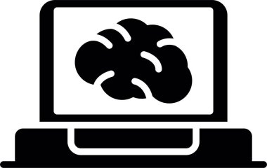 Bilgisayar. Web simgesi basit illüstrasyon