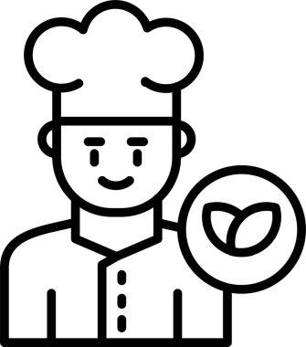 Şef yemek pişirme ikonu
