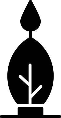 Modern bitki simgesinin vektör illüstrasyonu