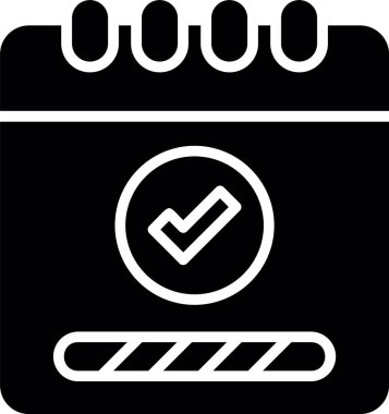 İşaretleme simgesi vektör illüstrasyonunu kontrol et