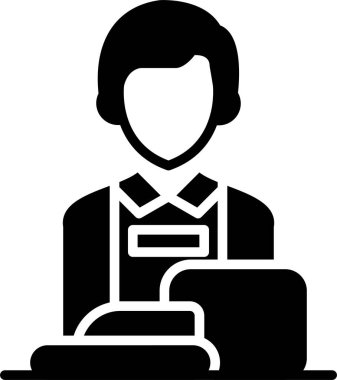 kadın öğrenci öğretmen simgesi ana hatlarıyla