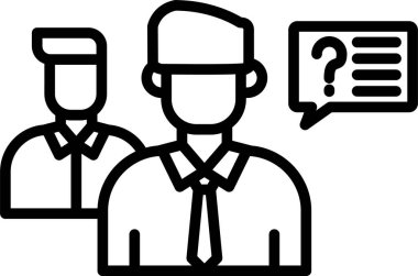 Takım çalışması, Basit Vektör İllüstrasyon Simgesi