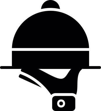 Kask başlığı simgesi katı biçimde