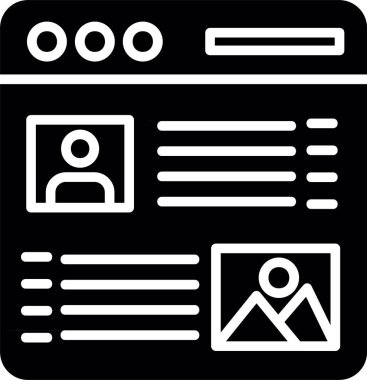 Web ve tasarım için vektör simgesi çizimi