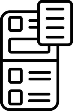 Mobil Uygulama, Basit Vektör İllüstrasyon Simgesi