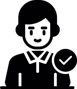 Müşteri servisi. Web simgesi basit tasarım