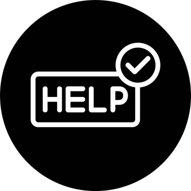 yardım simgesi çizimi