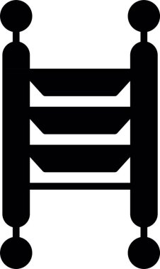 Dikenli tel vektör simgesi katı biçiminde