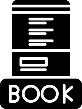 Kitap. Web simgesi basit illüstrasyon