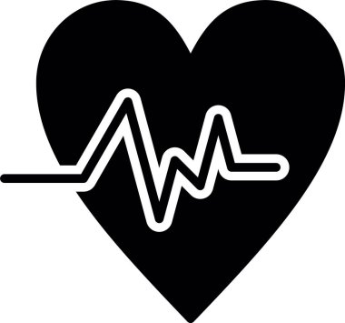 kalp atışı vektör illüstrasyonu
