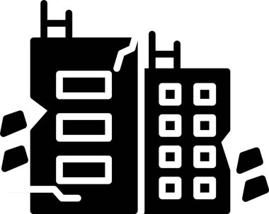 şehir inşa simgesi, basit biçim