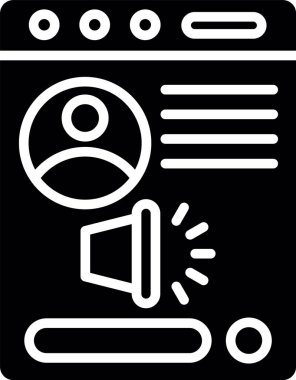 Ses Sohbetinin Basit Vektör Simgesi