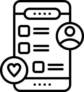 Çevrimiçi Pazar, Basit Vektör İllüstrasyon Simgesi