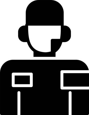 Adam avatar adam simgesi katı stil