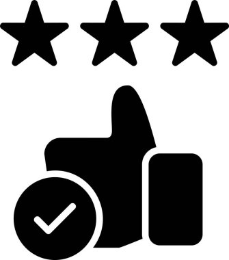 Geri besleme derecelendirme vektörü simgesi