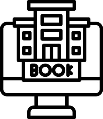 Kitap, Basit Vektör İllüstrasyon Simgesi