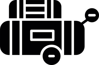 çanta bagaj simgesi taslak biçimi