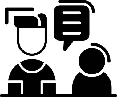 Çağrı merkezi simgesi. Web için çağrı merkezi vektör simgesinin basit illüstrasyonu