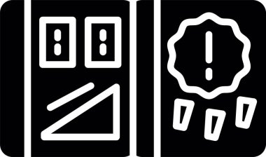 Kapı. Web simgesi basit illüstrasyon