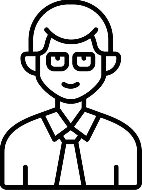 Avatar iş adamı simgesi