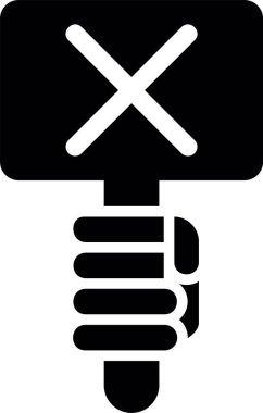 Ampul enerjisi simgesi katı biçimde