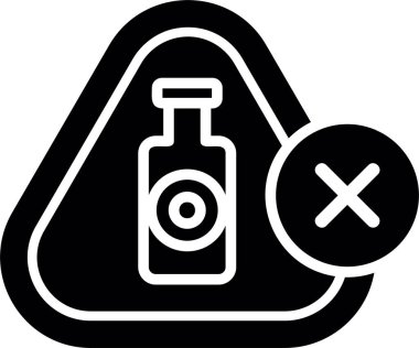 Şişe. Web simgesi basit illüstrasyon