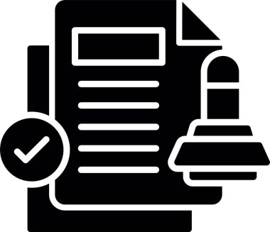 Kontrol listesi. Web simgesi basit illüstrasyon