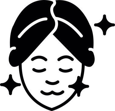 Kadın. Web simgesi basit illüstrasyon