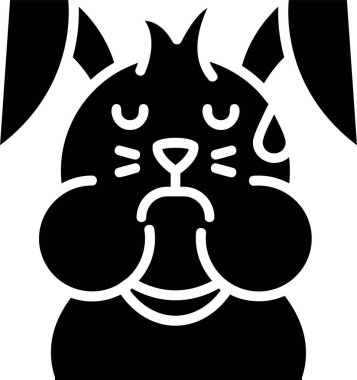 Anahat biçiminde hayvan tavşan simgesi