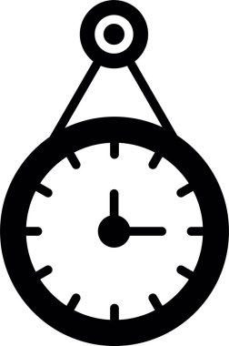 Saat simgesi, vektör illüstrasyonu