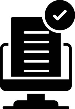 belge simgesi vektör illüstrasyonu