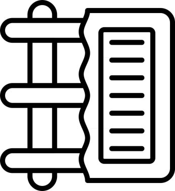 Somut, Basit Vektör İllüstrasyon Simgesi