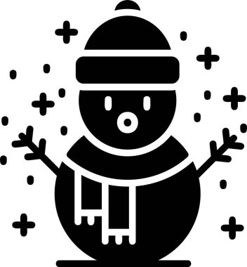 Noel kardan adam kutsal kişilerin resmi, vektör çizim