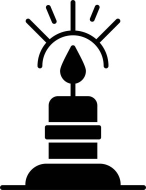 mum ışığı simgesi ana hat biçiminde