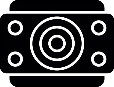 Kamera. Web simgesi basit illüstrasyon