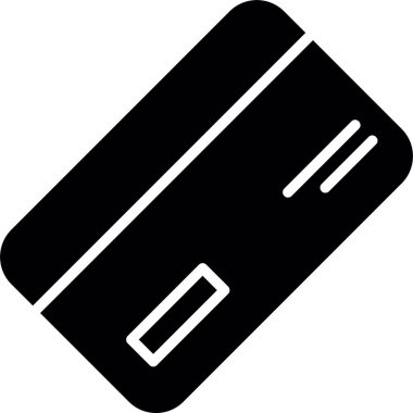 kart kredi bankası simgesi ana hat biçiminde