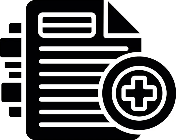 tıbbi dizin simgesi, basit vektör illüstrasyonu