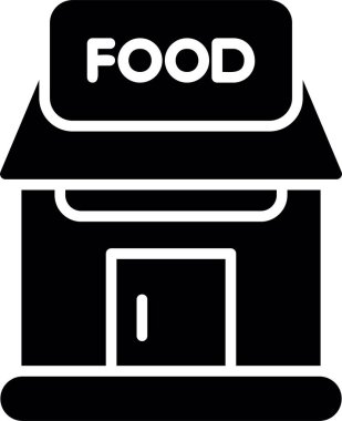 dükkan simgesi vektör illüstrasyonu