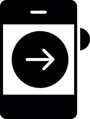 Mobil simgenin vektör illüstrasyonu