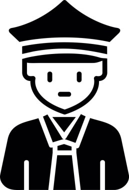 polis vektör resimleme arkaplan tasarımı