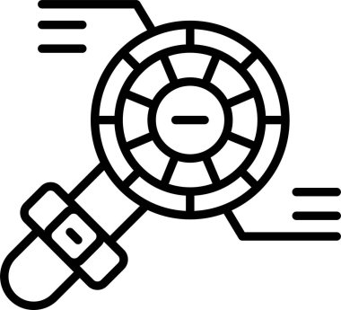 Bir araba simgesinin vektör illüstrasyonu
