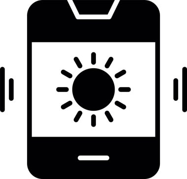 akıllı saat simgesi, vektör çizimi beyaz arkaplanda izole edildi