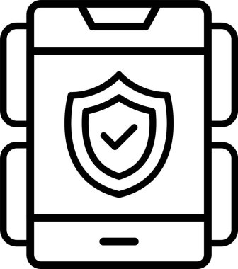 Güvenli kalkan simgesi, dış hat biçimi