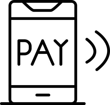 Ödeme ikonu. vektör illüstrasyonu.