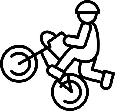 özet biçiminde bisiklet binicisi simgesi
